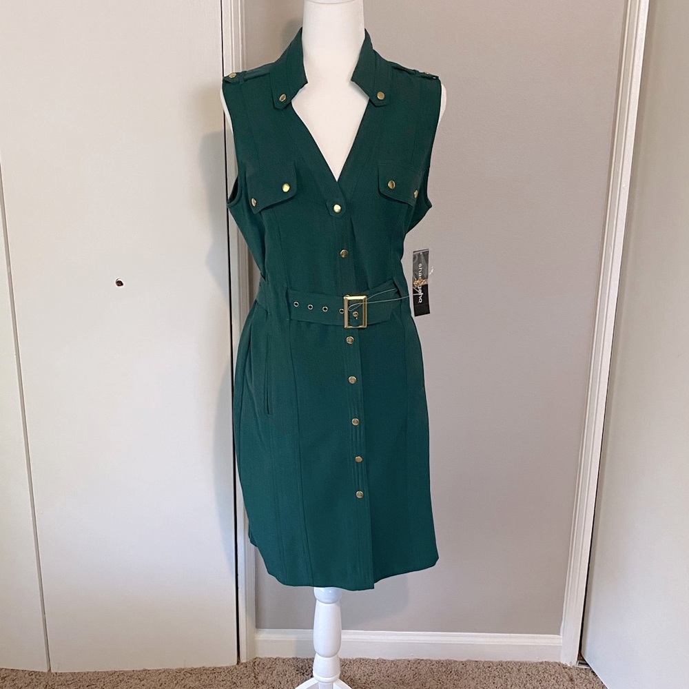 Green Belted Dress
